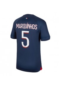Paris Saint-Germain Marquinhos #5 Jalkapallovaatteet Kotipaita 2023-24 Lyhythihainen